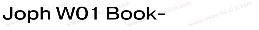 Joph W01 Book字体转换